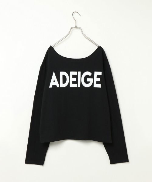 VENCEEXCHANGE（ヴァンスエクスチェンジ）の「BIGオフショルロゴロンT       （Tシャツ/カットソー・レディース・ホワイト/ブラック/ダークオリーブ・MEDIUM）」の3枚目の写真