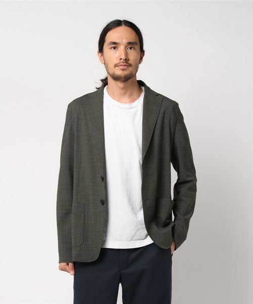 T-JACKET(ティージャケット)の「《T-JACKET / ティージャケット》ストレッチウール ジャケット(テーラードジャケット)」|モスグリーン