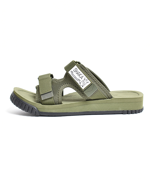 SHAKA（シャカ）の「別注カラー有【SHAKA / シャカ】CHILL OUT（サンダル・レディース・パープル/ネイビー/ブラック/グレー/オリーブ/ピンク/ブラック×グリーン/グリーン系その他/ブラック系その他/ロイヤルブルー/パープル系その他/マスタード/グリーン系その他2/オレンジ/ブラック×ホワイト・9/7/8/27cm/10/23cm/25cm/24cm/5/6/26cm/28cm）」の7枚目の写真