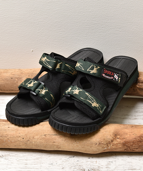 SHAKA（シャカ）の「別注カラー有【SHAKA / シャカ】CHILL OUT（サンダル・レディース・パープル/ネイビー/ブラック/グレー/オリーブ/ピンク/ブラック×グリーン/グリーン系その他/ブラック系その他/ロイヤルブルー/パープル系その他/マスタード/グリーン系その他2/オレンジ/ブラック×ホワイト・9/7/8/27cm/10/23cm/25cm/24cm/5/6/26cm/28cm）」の9枚目の写真