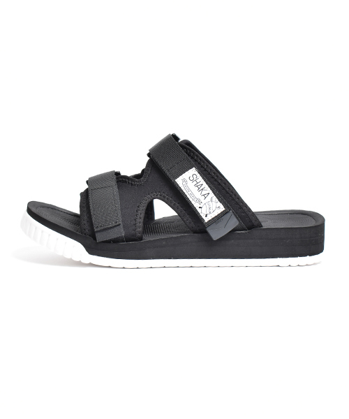 SHAKA（シャカ）の「別注カラー有【SHAKA / シャカ】CHILL OUT（サンダル・レディース・パープル/ネイビー/ブラック/グレー/オリーブ/ピンク/ブラック×グリーン/グリーン系その他/ブラック系その他/ロイヤルブルー/パープル系その他/マスタード/グリーン系その他2/オレンジ/ブラック×ホワイト・9/7/8/27cm/10/23cm/25cm/24cm/5/6/26cm/28cm）」の2枚目の写真