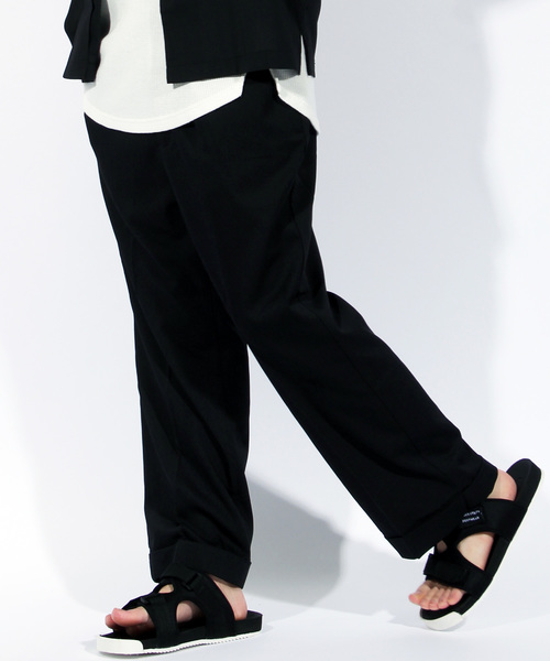 ８(eight)（エイト）の「ワイドパンツ スラックス（スラックス・メンズ・ブラック/ネイビー/グレー・MEDIUM/LARGE/X-LARGE）」の2枚目の写真