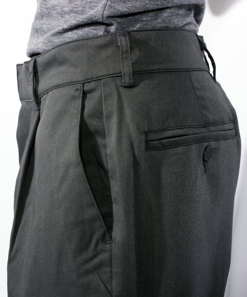 ８(eight)（エイト）の「ワイドパンツ スラックス（スラックス・メンズ・ブラック/ネイビー/グレー・MEDIUM/LARGE/X-LARGE）」の11枚目の写真