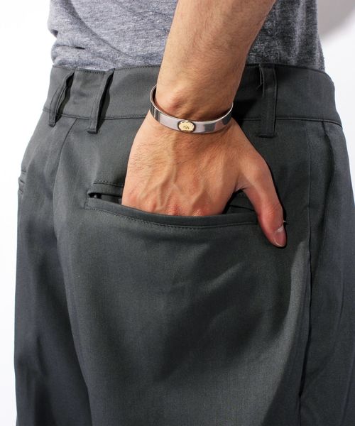 ８(eight)（エイト）の「ワイドパンツ スラックス（スラックス・メンズ・ブラック/ネイビー/グレー・MEDIUM/LARGE/X-LARGE）」の17枚目の写真