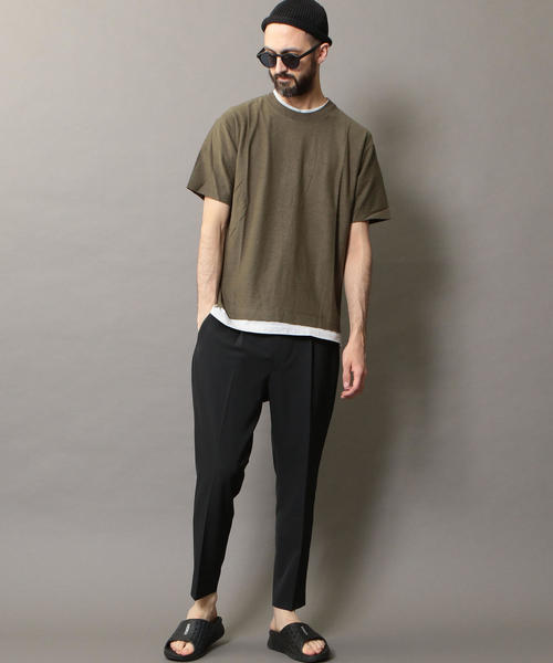 BEAUTY&YOUTH UNITED ARROWS（ビューティーアンドユースユナイテッドアローズ）の「BY ハイツイスト 1P テーパード パンツ ◆（その他パンツ・メンズ・ブラック/ダークブラウン/ネイビー・SMALL/MEDIUM/LARGE/X-LARGE）」の8枚目の写真