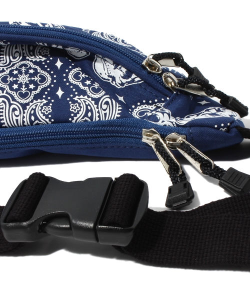HYSTERIC MINI(ヒステリックミニ)の「mini on skull bandanna ウエストBAG(ボディバッグ/ウエストポーチ・キッズ・ネイビー/レッド/ブラック・FREE)」の6枚目の写真