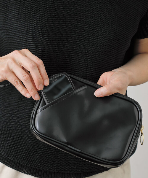 Hightide ハイタイド の 松野屋 集金鞄 合皮ダルマ 大 ポーチ Wear