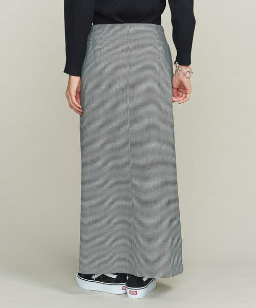 BEAUTY&YOUTH UNITED ARROWS(ビューティーアンドユースユナイテッドアローズ)の「BY フロントスリットマキシスカート/ハウンドトゥース ◆(スカート・レディース・その他1・SMALL/MEDIUM)」の2枚目の写真