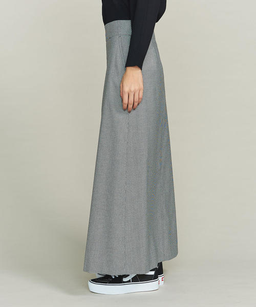 BEAUTY&YOUTH UNITED ARROWS(ビューティーアンドユースユナイテッドアローズ)の「BY フロントスリットマキシスカート/ハウンドトゥース ◆(スカート・レディース・その他1・SMALL/MEDIUM)」の3枚目の写真