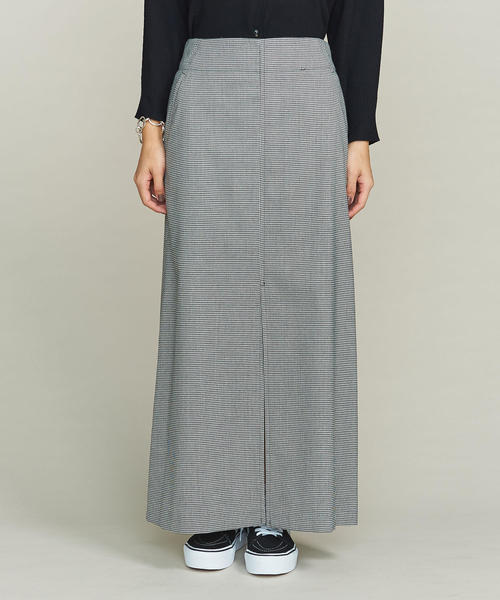 BEAUTY&YOUTH UNITED ARROWS(ビューティーアンドユースユナイテッドアローズ)の「BY フロントスリットマキシスカート/ハウンドトゥース ◆(スカート・レディース・その他1・SMALL/MEDIUM)」の4枚目の写真