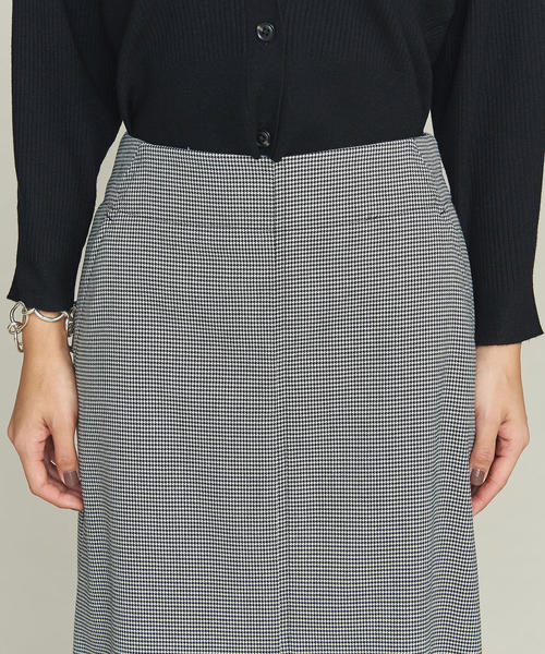 BEAUTY&YOUTH UNITED ARROWS(ビューティーアンドユースユナイテッドアローズ)の「BY フロントスリットマキシスカート/ハウンドトゥース ◆(スカート・レディース・その他1・SMALL/MEDIUM)」の6枚目の写真