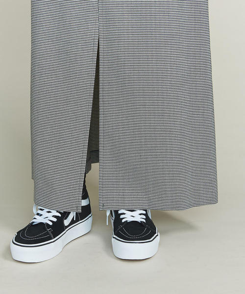 BEAUTY&YOUTH UNITED ARROWS(ビューティーアンドユースユナイテッドアローズ)の「BY フロントスリットマキシスカート/ハウンドトゥース ◆(スカート・レディース・その他1・SMALL/MEDIUM)」の8枚目の写真