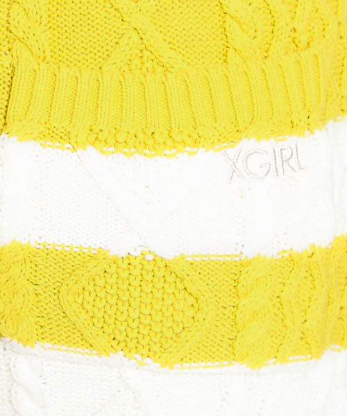 X-girl（エックスガール）の「CABLE KNIT SHORTS（その他パンツ・レディース・ブラック/ブルー/ネイビー/イエロー・1/2）」の10枚目の写真