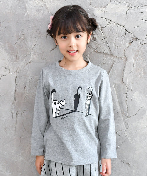 Bee des Bee(ビーデスビー)の「【コットン100%】長袖プリントTシャツ(Tシャツ/カットソー・キッズ・ブラック/ブラック系その他/グリーン系その他/レッド系その他/ブラック系その他5/ブラック系その他6/ブラック系その他7/グレー系その他4/グレー系その他5/グリーン系その他2/レッド系その他2/ブラック×ホワイト/グレー系その他/ブラック系その他2/ブラック系その他3/ホワイト/グレー系その他3/グレー系その他2/ブラック系その他4/ライトブラック/杢グレー/ミント/スモークピンク/ライトパープル/サックスブルー/ベージュ/ピンク/ホワイト系その他・120cm/130cm/140cm/150cm/110cm/100cm)」の19枚目の写真