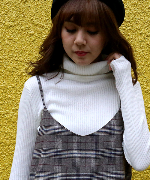n'ee-ne（ネーネ）の「グレンチェックジャンパースカート（ジャンパースカート・レディース・グレー/チャコールグレー/ブラウン・M/L）」の14枚目の写真