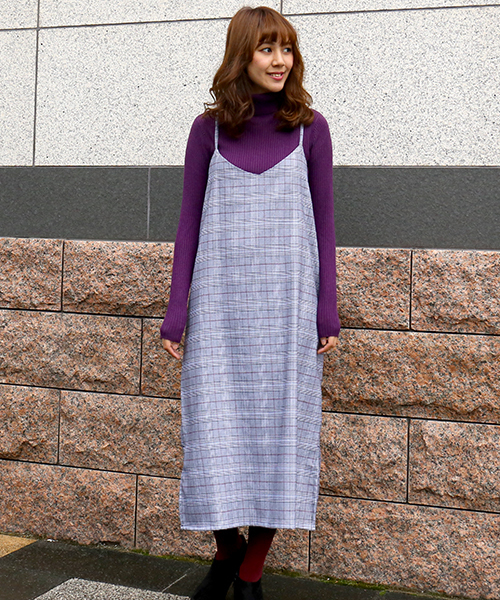 n'ee-ne（ネーネ）の「グレンチェックジャンパースカート（ジャンパースカート・レディース・グレー/チャコールグレー/ブラウン・M/L）」の20枚目の写真