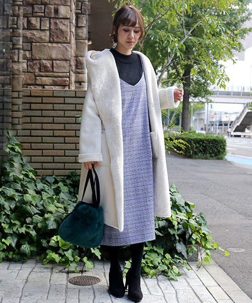 n'ee-ne（ネーネ）の「グレンチェックジャンパースカート（ジャンパースカート・レディース・グレー/チャコールグレー/ブラウン・M/L）」の19枚目の写真