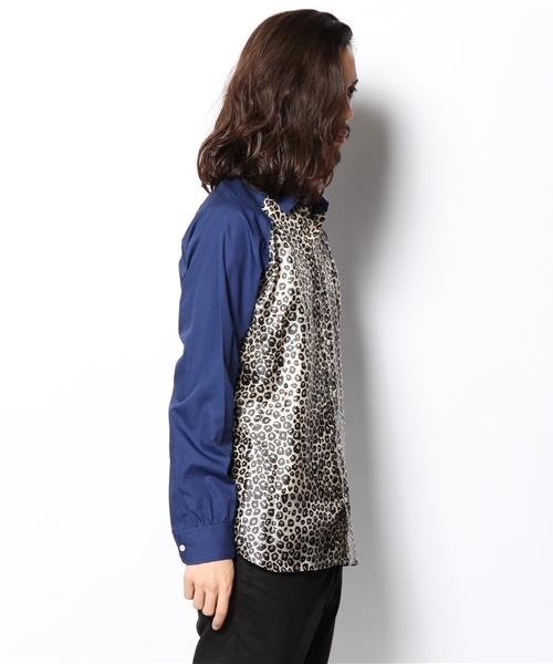 603（ロクマルサン）の「603 レオパードコンビネーションシャツ（シャツ/ブラウス・メンズ・ダークブルー・40/42/44）」の3枚目の写真
