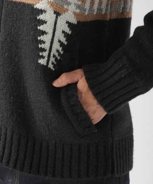 BAYFLOW(ベイフロー)の「ジャガードネイティブカーディガン(カーディガン/ボレロ・メンズ・アイボリー/ブラック・LARGE/SMALL/MEDIUM)」の17枚目の写真