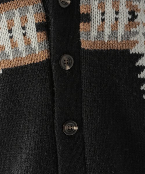 BAYFLOW(ベイフロー)の「ジャガードネイティブカーディガン(カーディガン/ボレロ・メンズ・アイボリー/ブラック・LARGE/SMALL/MEDIUM)」の19枚目の写真