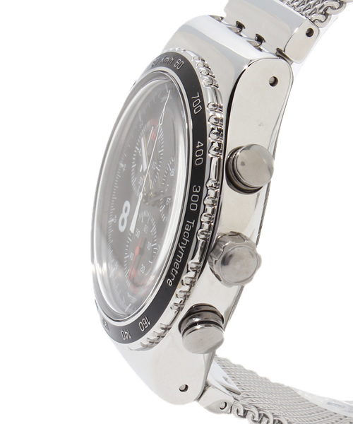 BEAUTY&YOUTH UNITED ARROWS(ビューティーアンドユースユナイテッドアローズ)の「<SWATCH> BLACKIE¨§(アナログ腕時計・メンズ・シルバー・フリー)」の4枚目の写真