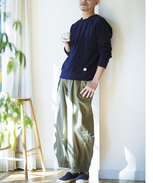 Sunny clouds（サニークラウズ）の「サニークラウズ　肩チャックトレーナー＜メンズ＞（スウェット・メンズ・ネイビー・SMALL/LARGE）」の2枚目の写真