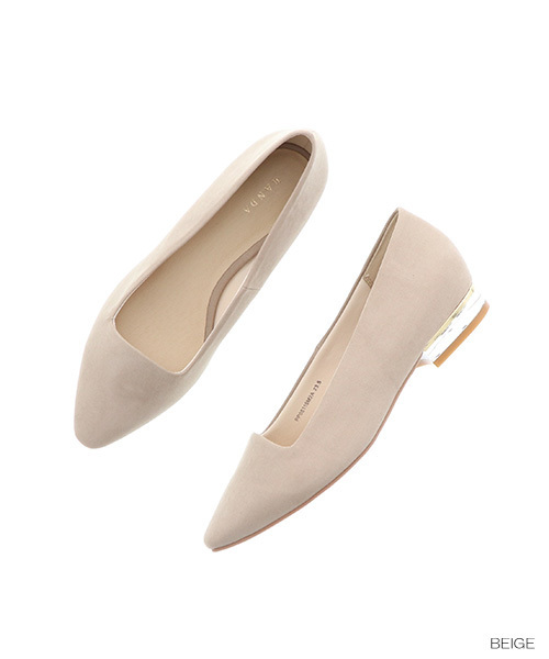 RANDA（ランダ）の「3E/クリアヒールスクエアトゥパンプス（パンプス・レディース・ブラック/ベージュ/パープル・23/24/25/22/25.5/22.5/24.5/23.5）」の4枚目の写真