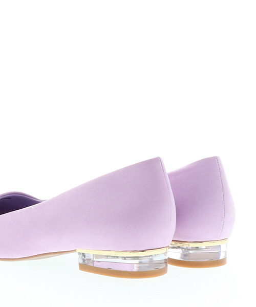 RANDA（ランダ）の「3E/クリアヒールスクエアトゥパンプス（パンプス・レディース・ブラック/ベージュ/パープル・23/24/25/22/25.5/22.5/24.5/23.5）」の8枚目の写真