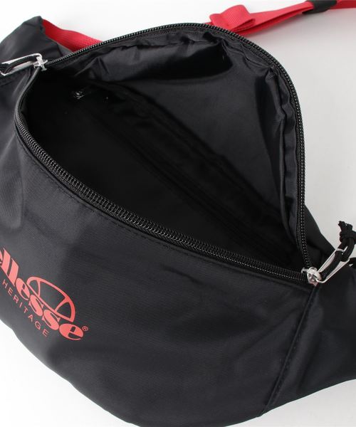ellesse（エレッセ）の「ellesse Fanny Pack (BLACK/BRILLIANT RED)（ボディバッグ/ウエストポーチ）」 WEAR