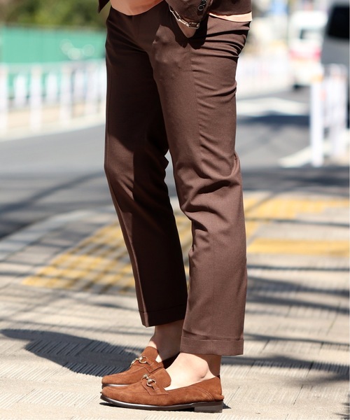 EDIFICE（エディフィス）の「CLICK ライトメランジトロ アンクル パンツ（その他パンツ・メンズ・ブラック/ベージュ/ブラウン/グレー/ブルー系その他・LARGE/MEDIUM/SMALL/X-LARGE）」の19枚目の写真