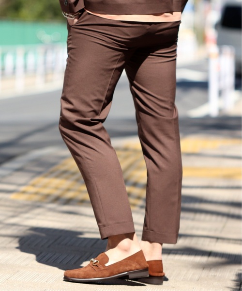 EDIFICE（エディフィス）の「CLICK ライトメランジトロ アンクル パンツ（その他パンツ・メンズ・ブラック/ベージュ/ブラウン/グレー/ブルー系その他・LARGE/MEDIUM/SMALL/X-LARGE）」の20枚目の写真