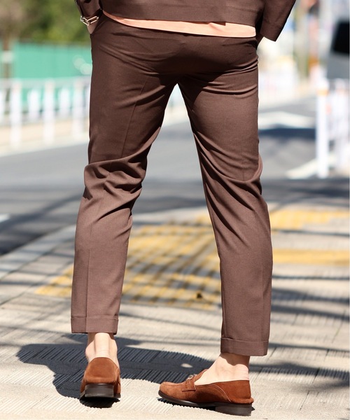 EDIFICE（エディフィス）の「CLICK ライトメランジトロ アンクル パンツ（その他パンツ・メンズ・ブラック/ベージュ/ブラウン/グレー/ブルー系その他・LARGE/MEDIUM/SMALL/X-LARGE）」の21枚目の写真