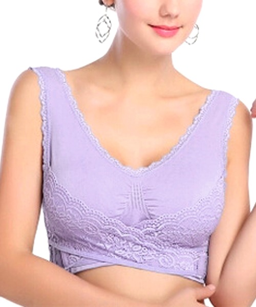 Amulet（アミュレット）の「スポーツ＆ナイトブラ（ナイトブラ・レディース・ブルー/ピンク/パープル/ホワイト/ベージュ/ブラック・L/XL/M）」の12枚目の写真