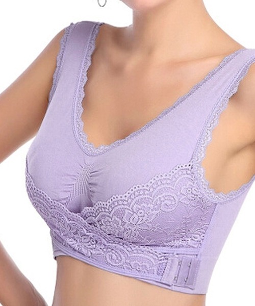 Amulet（アミュレット）の「スポーツ＆ナイトブラ（ナイトブラ・レディース・ブルー/ピンク/パープル/ホワイト/ベージュ/ブラック・L/XL/M）」の14枚目の写真