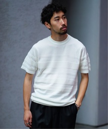 EDIFICE | LILY UT ジガラボーダーニットカットソー(Tシャツ/カットソー)