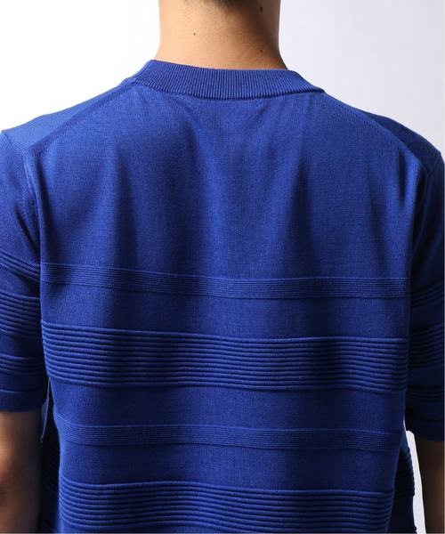 EDIFICE（エディフィス）の「LILY UT ジガラボーダーニットカットソー（Tシャツ/カットソー・メンズ・ホワイト/ベージュ/ブルー・SMALL/MEDIUM/LARGE）」の17枚目の写真