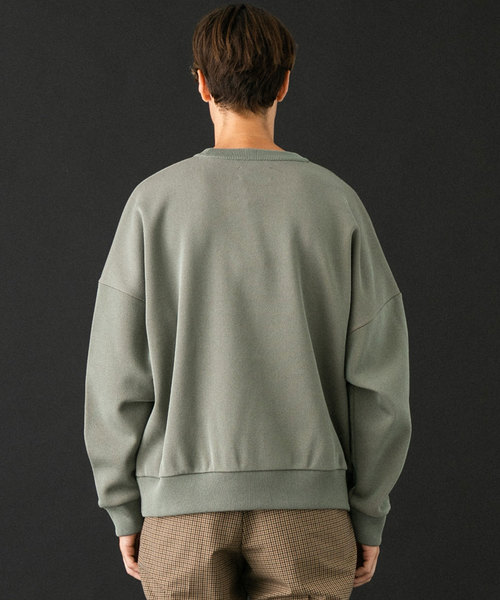 UNITED TOKYO(ユナイテッドトウキョウ)の「18Gオーバーサイズスウェットニット(ニット/セーター・メンズ・ブラック/ベージュ/カーキ/ライム・FREE)」の9枚目の写真