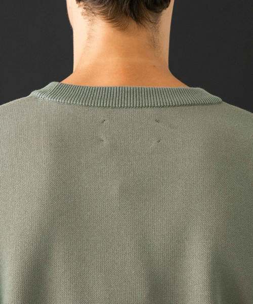 UNITED TOKYO(ユナイテッドトウキョウ)の「18Gオーバーサイズスウェットニット(ニット/セーター・メンズ・ブラック/ベージュ/カーキ/ライム・FREE)」の13枚目の写真