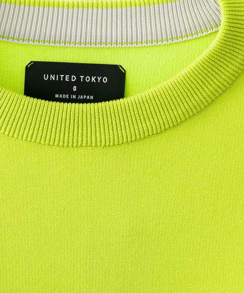 UNITED TOKYO(ユナイテッドトウキョウ)の「18Gオーバーサイズスウェットニット(ニット/セーター・メンズ・ブラック/ベージュ/カーキ/ライム・FREE)」の6枚目の写真