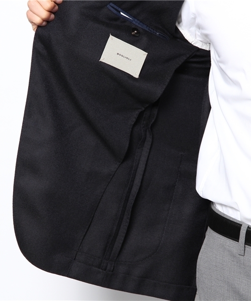 BEAMS F(ビームスエフ)の「BOGLIOLI / "DOVER"ホップサック(テーラードジャケット・メンズ・ネイビー・46/42/44)」の9枚目の写真