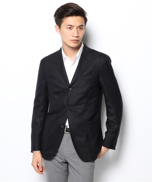 BEAMS F(ビームスエフ)の「BOGLIOLI / "DOVER"ホップサック(テーラードジャケット・メンズ・ネイビー・46/42/44)」の3枚目の写真