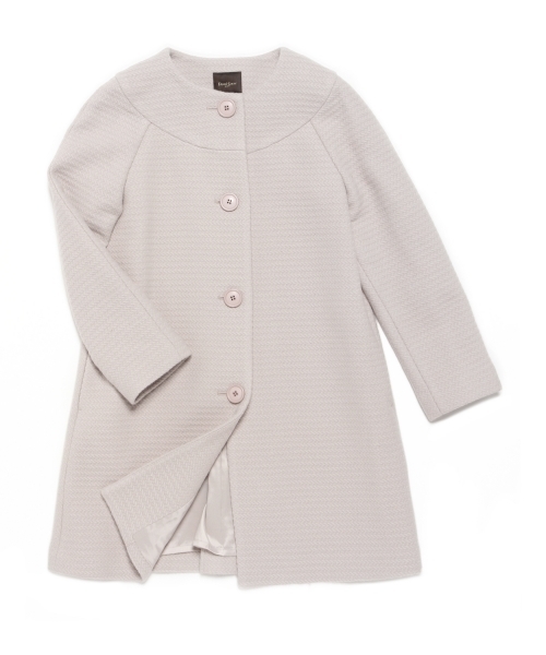 Demi-Luxe BEAMS（デミルクス ビームス）の「Demi-Luxe BEAMS / 変形グログラン ノーカラーコート（その他アウター・レディース・ライトグレー/ブラック・36/38）」の19枚目の写真