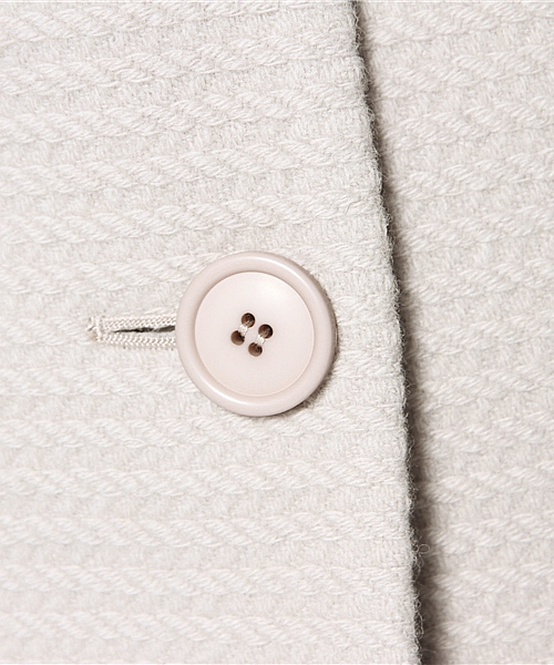 Demi-Luxe BEAMS（デミルクス ビームス）の「Demi-Luxe BEAMS / 変形グログラン ノーカラーコート（その他アウター・レディース・ライトグレー/ブラック・36/38）」の12枚目の写真