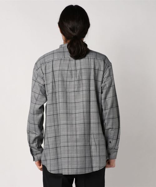 Confirm（コンファーム）の「Confirm / コンファーム TRバンドカラーチェックシャツ（シャツ/ブラウス・メンズ・ブラック/ベージュ・M/L）」の4枚目の写真