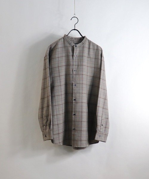 Confirm（コンファーム）の「Confirm / コンファーム TRバンドカラーチェックシャツ（シャツ/ブラウス・メンズ・ブラック/ベージュ・M/L）」の2枚目の写真