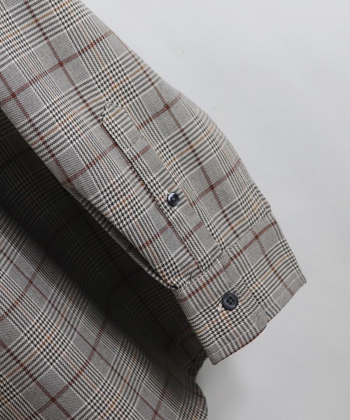 Confirm（コンファーム）の「Confirm / コンファーム TRバンドカラーチェックシャツ（シャツ/ブラウス・メンズ・ブラック/ベージュ・M/L）」の3枚目の写真