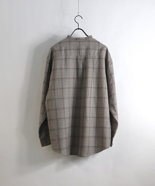 Confirm（コンファーム）の「Confirm / コンファーム TRバンドカラーチェックシャツ（シャツ/ブラウス・メンズ・ブラック/ベージュ・M/L）」の10枚目の写真