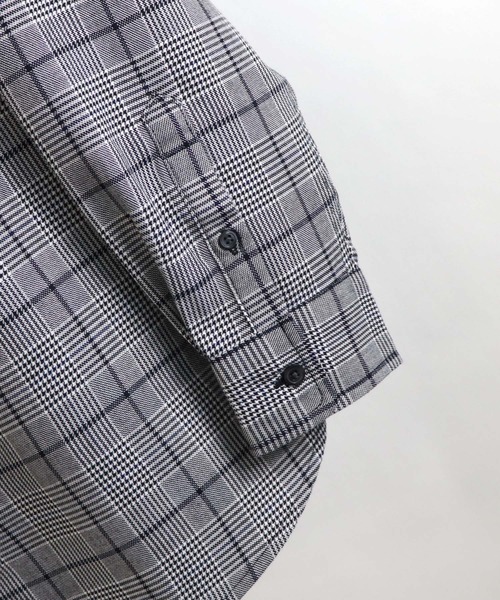 Confirm（コンファーム）の「Confirm / コンファーム TRバンドカラーチェックシャツ（シャツ/ブラウス・メンズ・ブラック/ベージュ・M/L）」の12枚目の写真