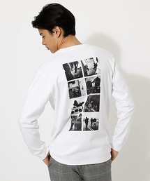 AZUL by moussy | PHOTOGRAPHIC LONG TEE/フォトグラフィックロングTシャツ　251DSM90-288C(Tシャツ/カットソー)