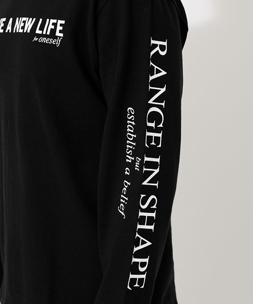 AZUL by moussy（アズールバイマウジー）の「PHOTOGRAPHIC LONG TEE/フォトグラフィックロングTシャツ　251DSM90-288C（Tシャツ/カットソー・メンズ・ホワイト/ブラック/ライトベージュ・SMALL/MEDIUM/LARGE）」の13枚目の写真